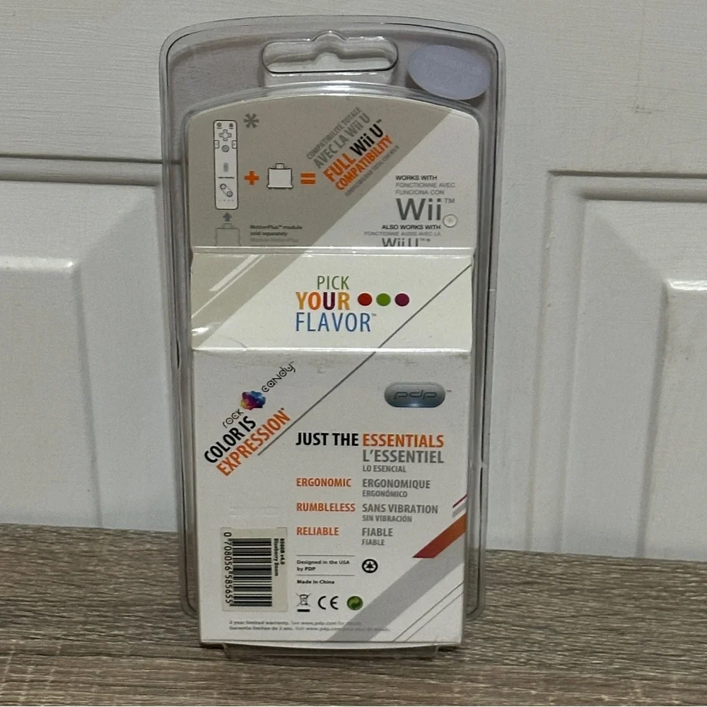 PDP Rock Candy Gesture Controller For Nintendo Wii/Wii U Blueberry Boom‎ New